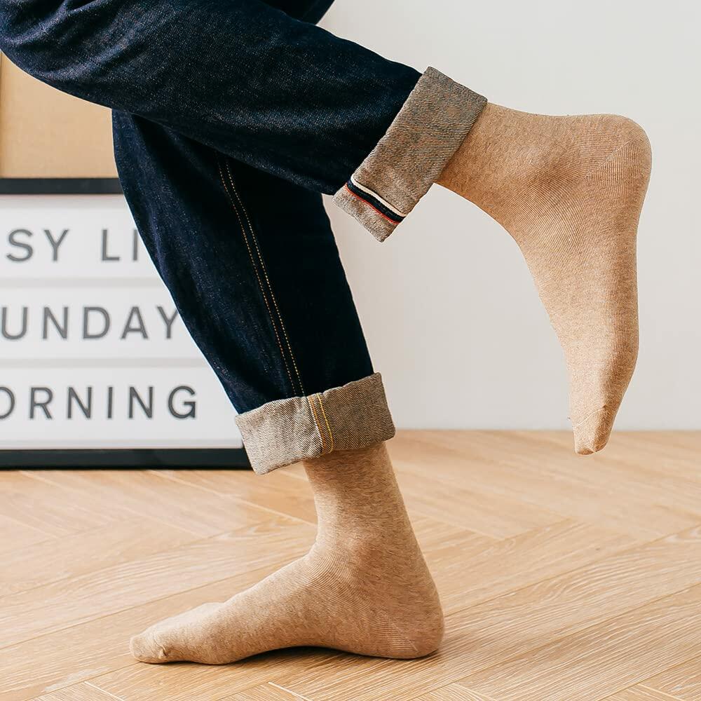 tosofy Running Athletic Ankle Socks Cotton Soft Casual 6 Pairs Multicolor Medium