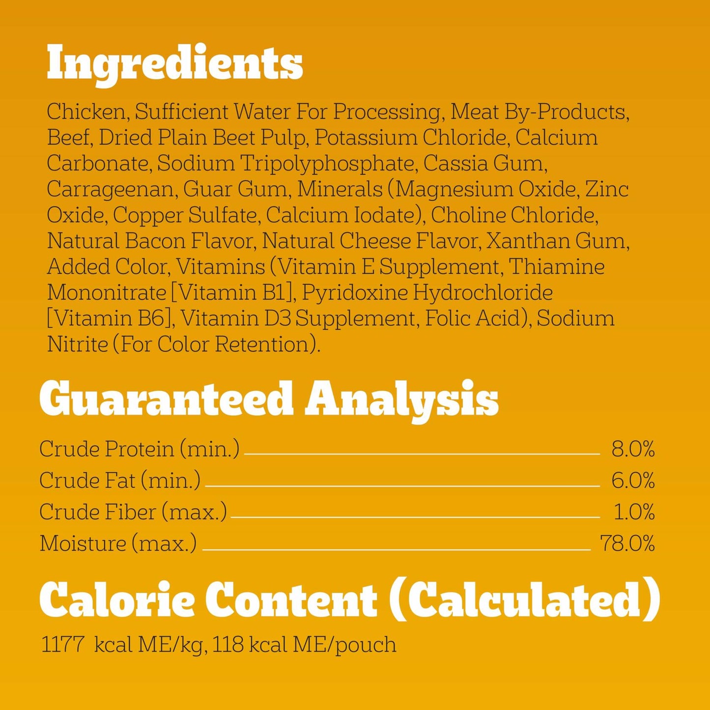 BestBy11/25 Pedigree Adult Soft Wet Dog Food Beef Bacon Cheese 3.5oz 16-Count