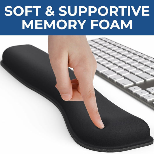 Everlasting Comfort Ergonomic Memory Foam Mouse Pad & Keyboard Wrist Rest