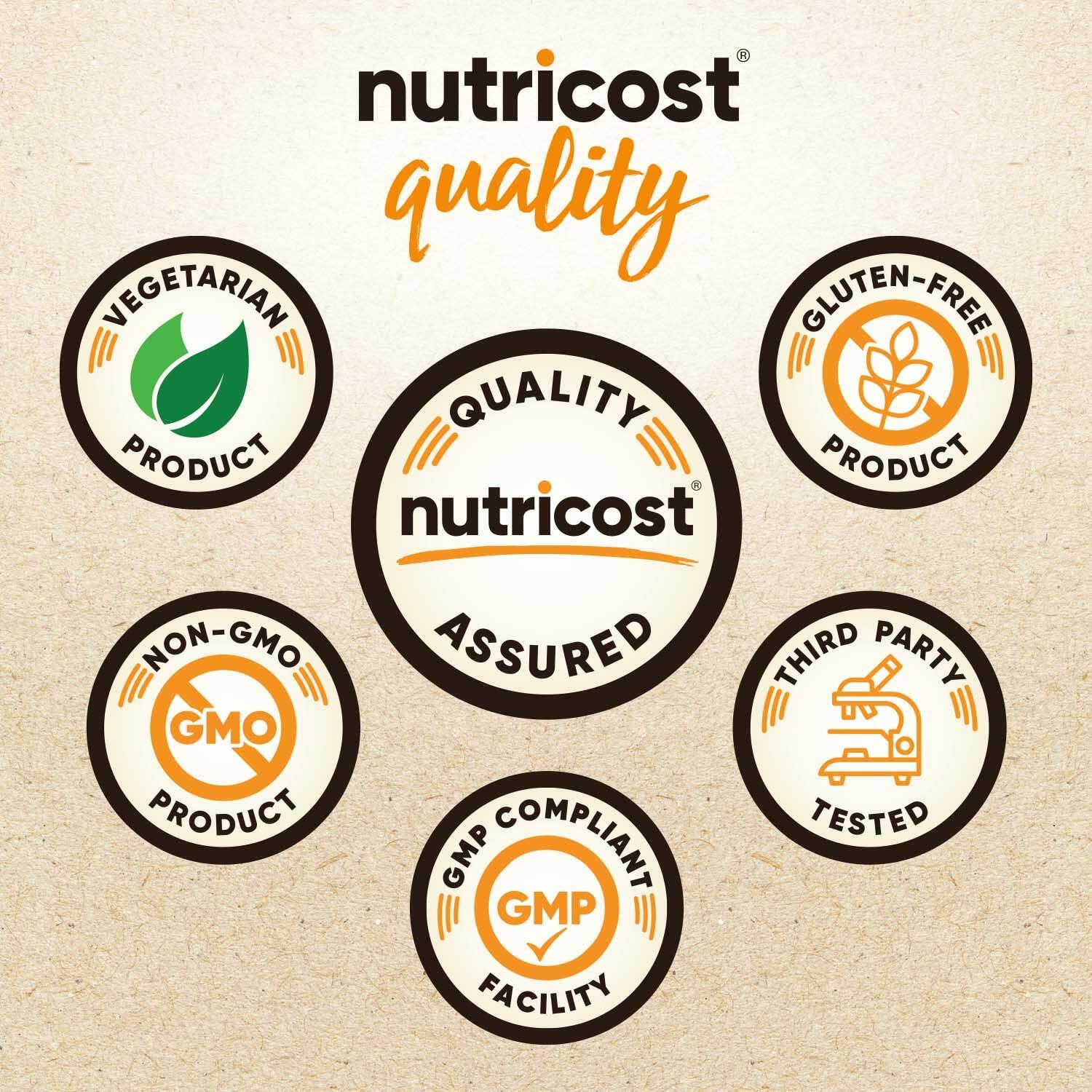 Nutricost Organic Pea Protein Isolate Powder 2LBS Unflavored USDA Organic