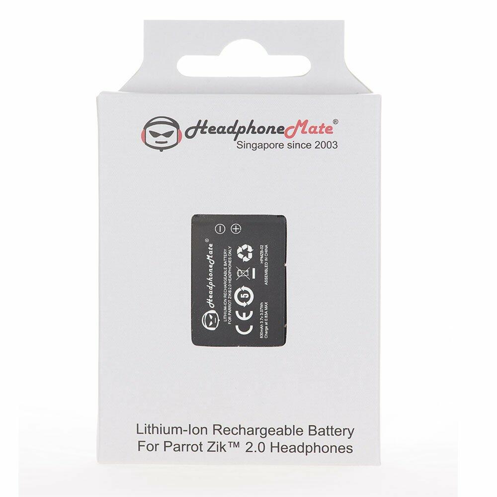 HeadphoneMate Rechargeable Battery for Parrot Zik 2.0 3 Headphones Black LIKE