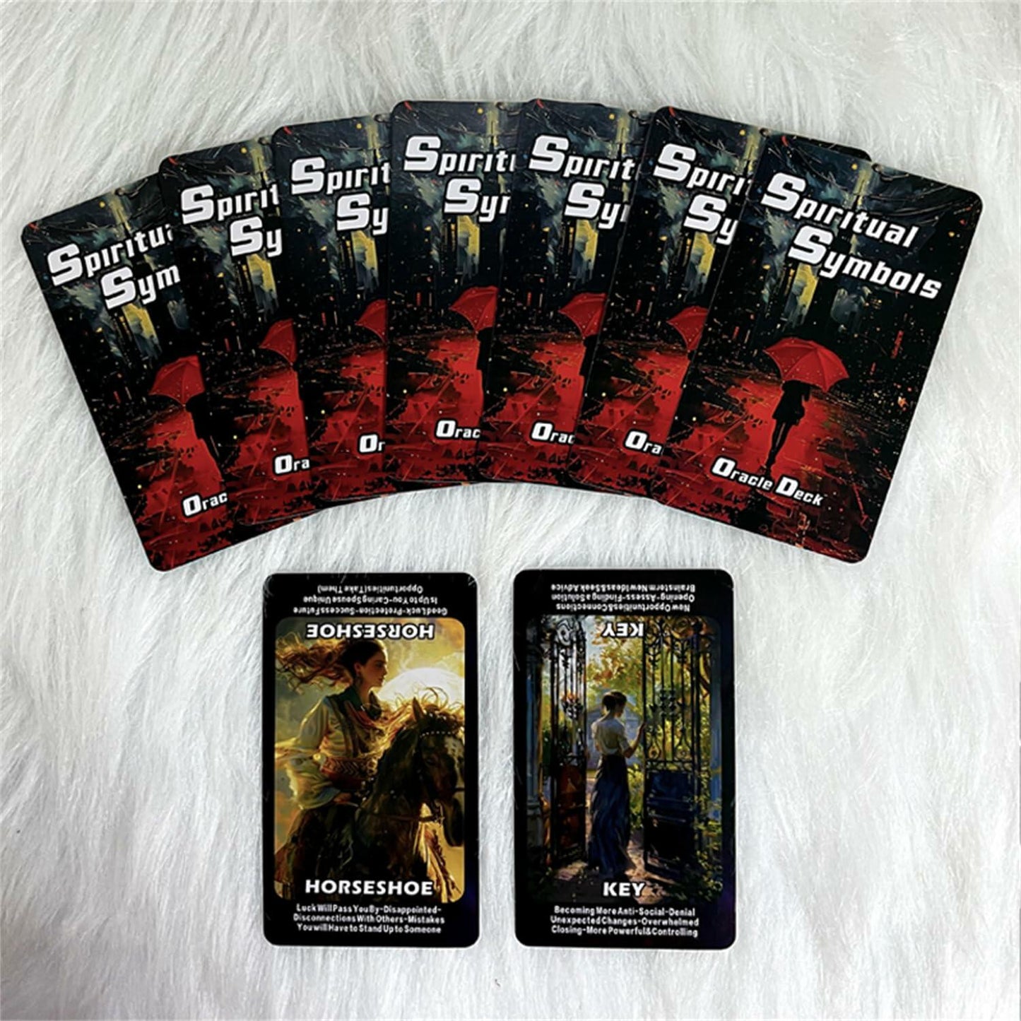 ZHQGYN Spiritual Symbol Oracle Cards Deck for Beginners Life & Psychology