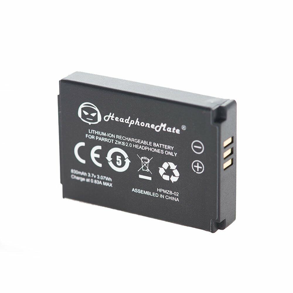 HeadphoneMate Rechargeable Battery for Parrot Zik 2.0 3 Headphones Black LIKE