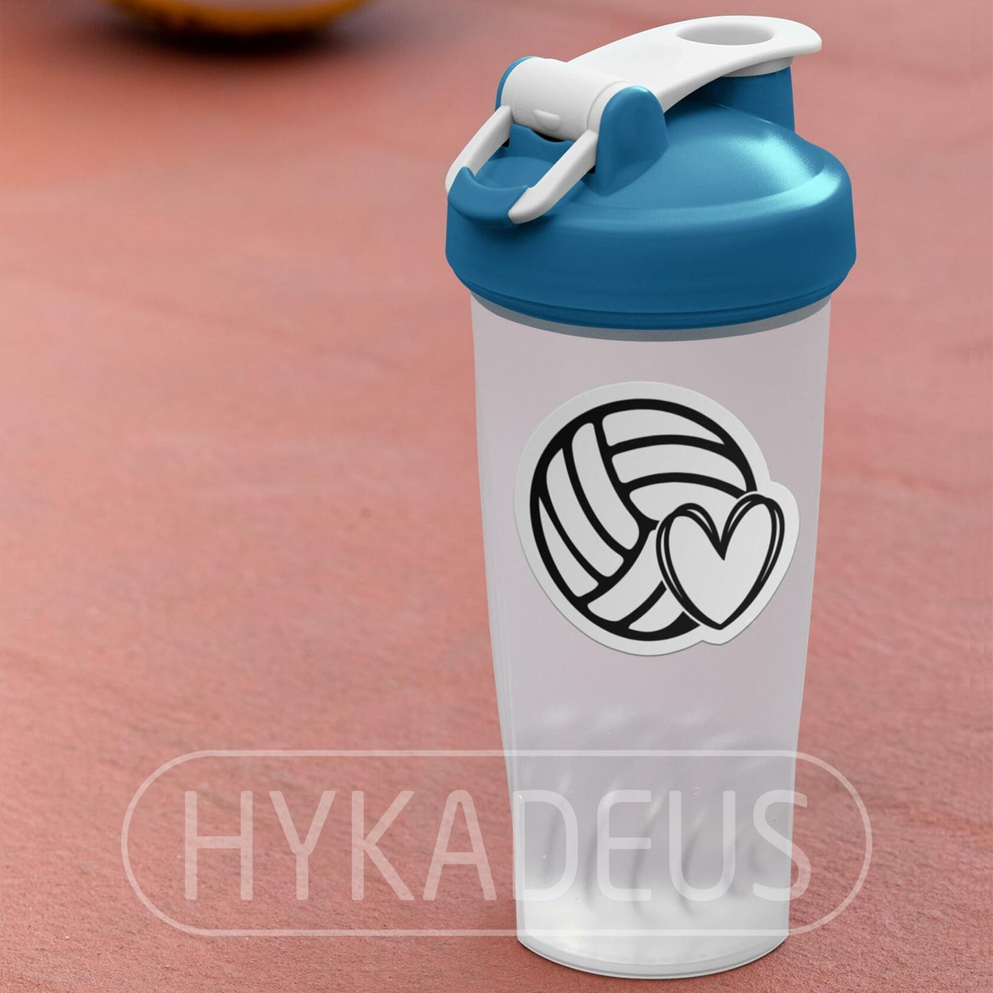 HYKADEUS Volleyball Stickers Waterproof Vinyl Decals 3"x2.7" 3PCS Heart Design