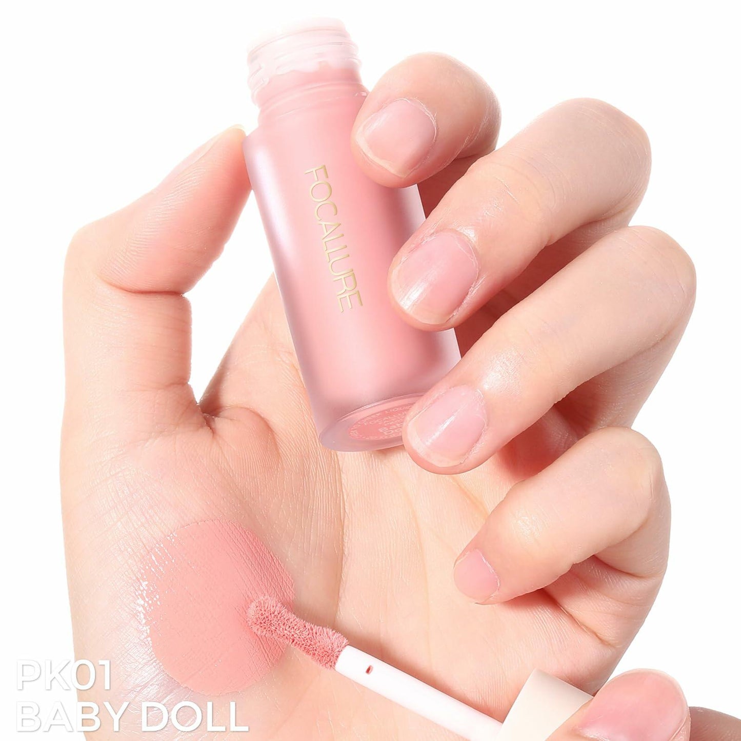 FOCALLURE Silky Cream Liquid Blush Matte Dewy Face Makeup 0.13oz Pack of 1