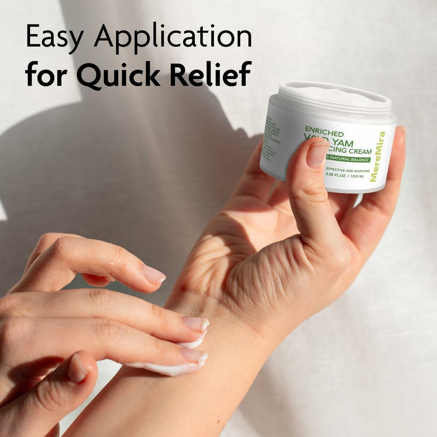 Wild Yam Cream Hormone Balance PMS Menopause Relief 3.38 fl oz