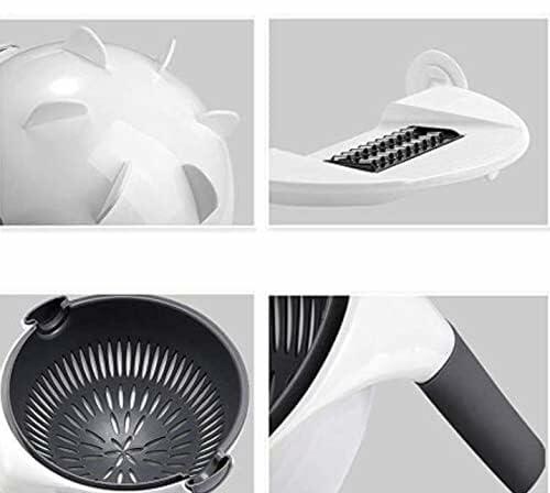 D&B 9-in-1 Multifunction Vegetable Fruit Cutter Chopper Black White 8.66in