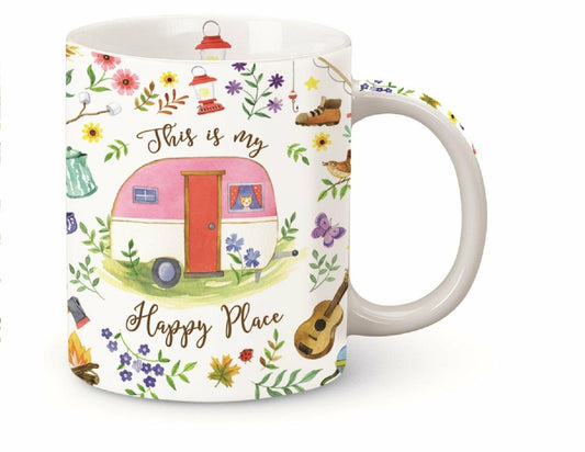 Cape Shore This is My Happy Place Camper Shore Porcelain Mug 13oz