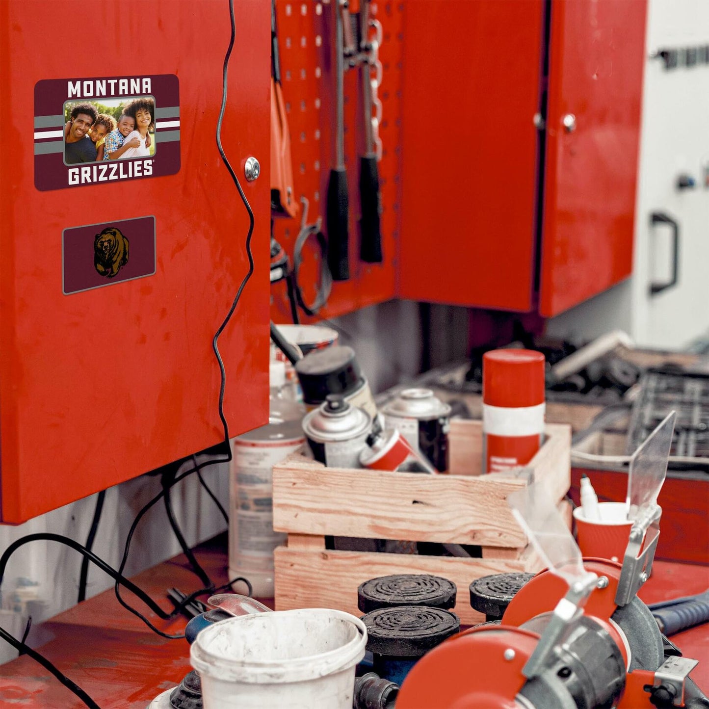 Rico Industries NCAA Montana Grizzlies Magnetic Picture Frame 5x6.75 Combo