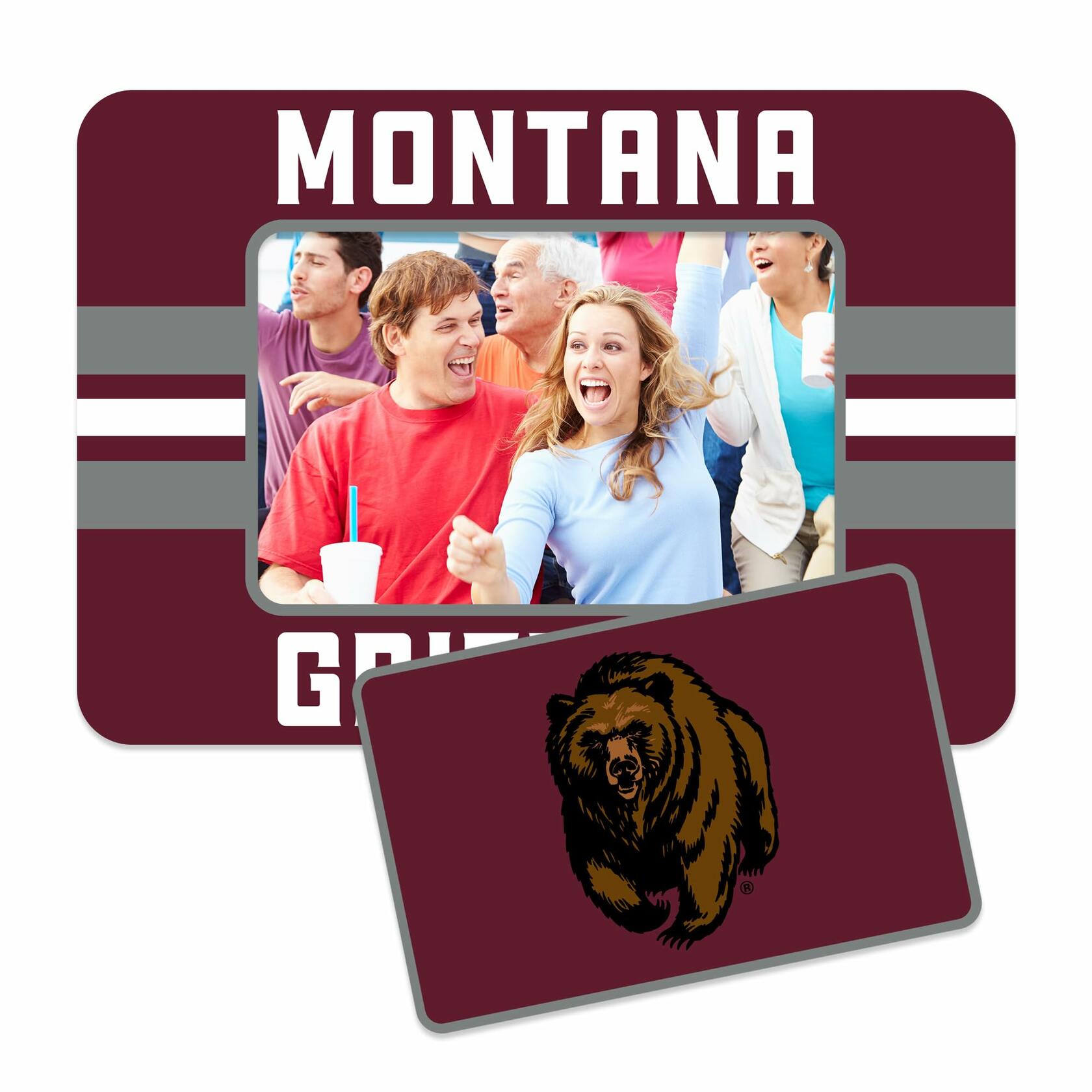 Rico Industries NCAA Montana Grizzlies Magnetic Picture Frame 5x6.75 Combo