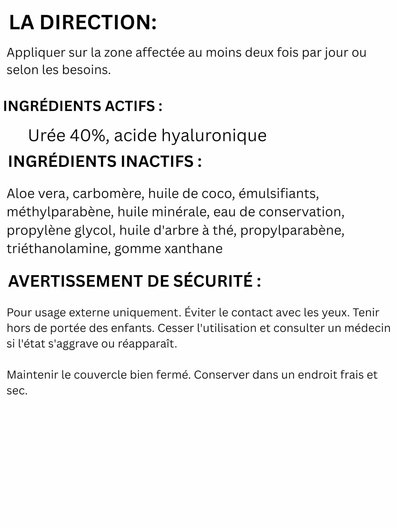 Scientific Solutions Global Urea 40% + 1% Hyaluronic Acid Cream 4oz Clear