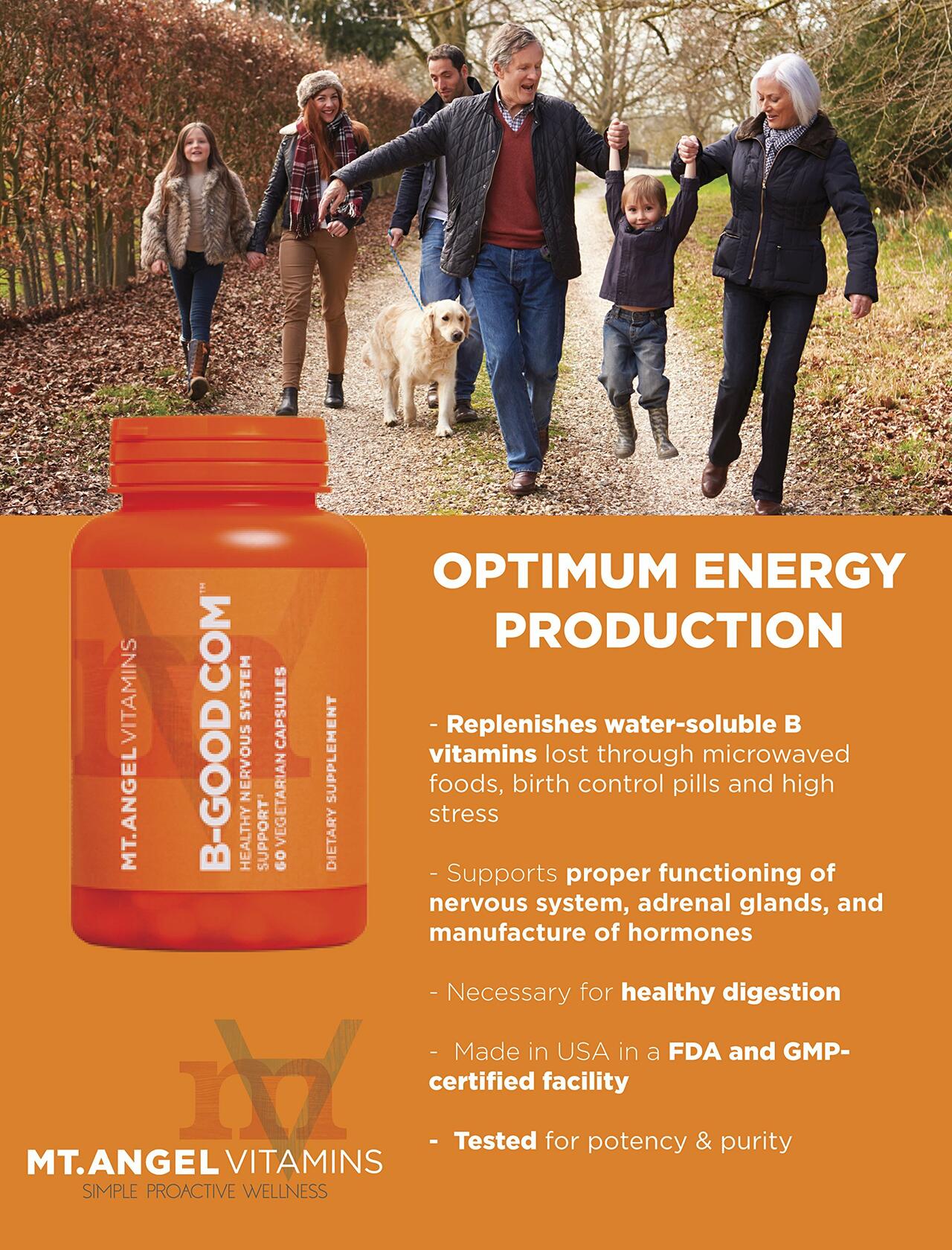 Mt. Angel Vitamins B-Good Vitamin B Complex 90 Veg Capsules