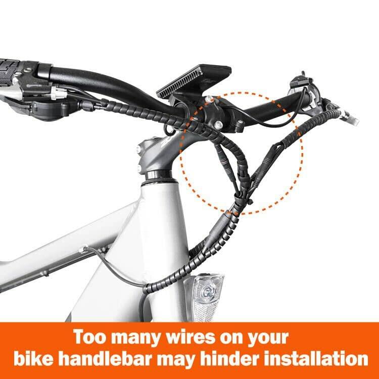 ONWAY Folding Front Handlebar Rear Rack Bike Basket with Canvas Liner Black