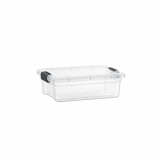 Superio 2.3 Qt Clear Plastic Storage Bin with Lid BPA Free X-Small