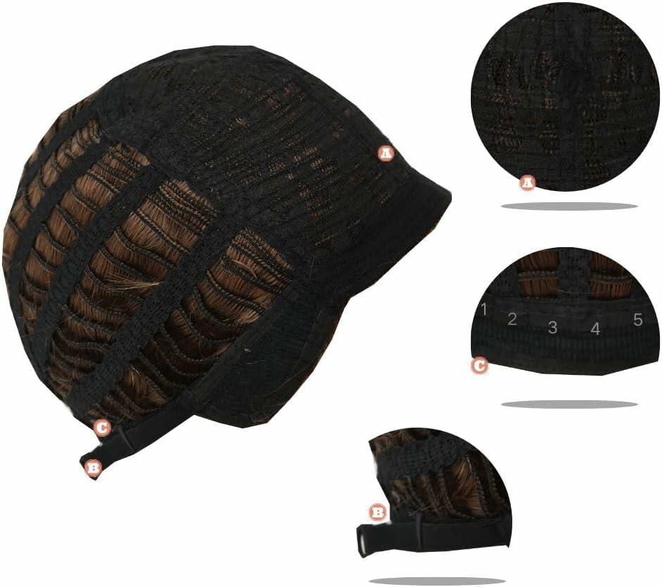 Salaibs Mens Red Short Wig Synthetic Natural Looking Bangs Halloween Cosplay