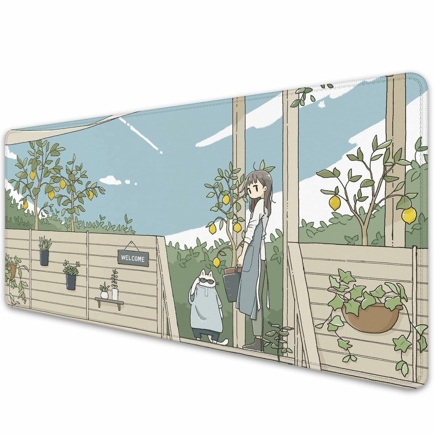 XCDZLNDL Anime Mouse Pad Large Extended Gaming Desk Mat 27.5x11.8 in Welcome