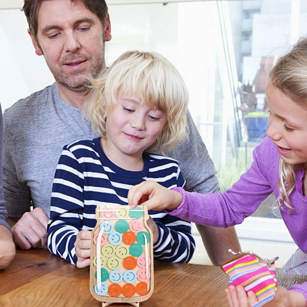 Goodangie00 Magnetic Reward Jar Classroom Board Kids Potty Training Wood Love