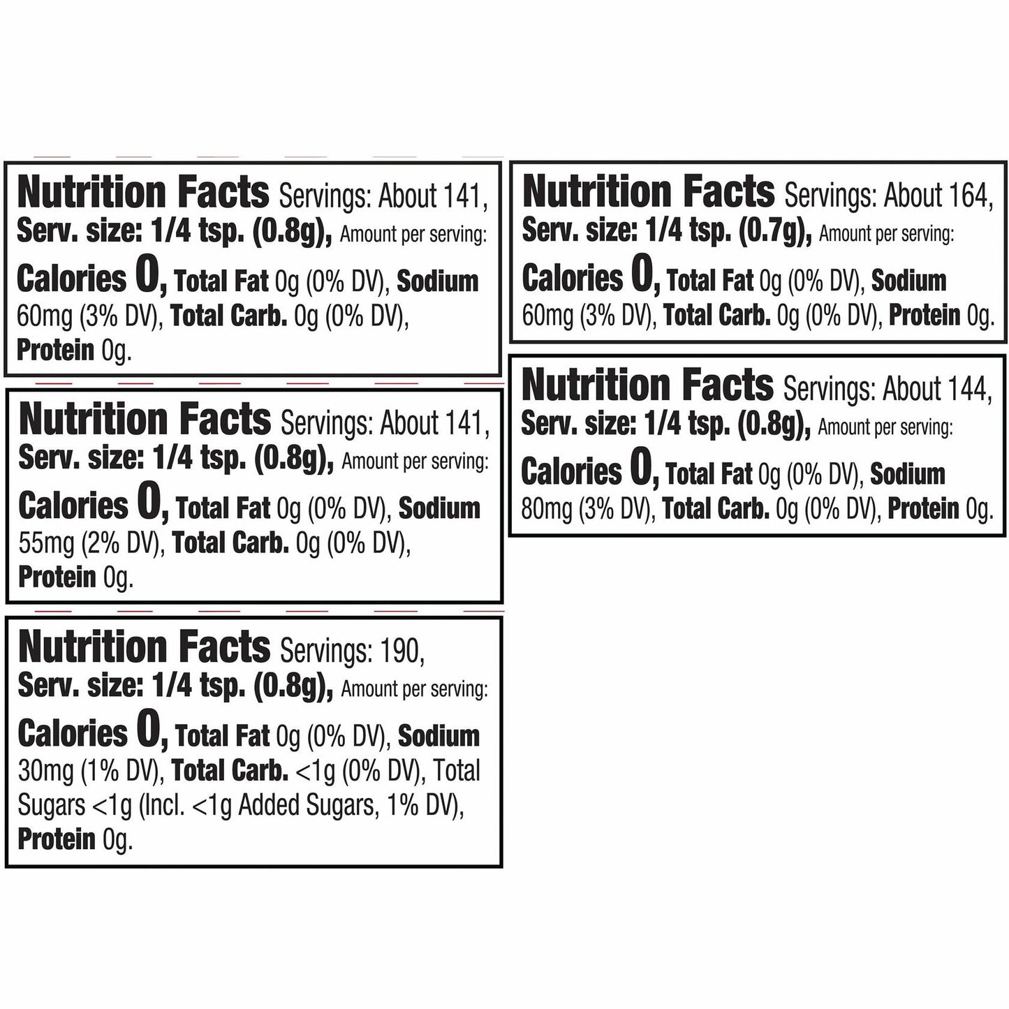 McCormick Popcorn Seasoning Variety Pack 21.53 oz