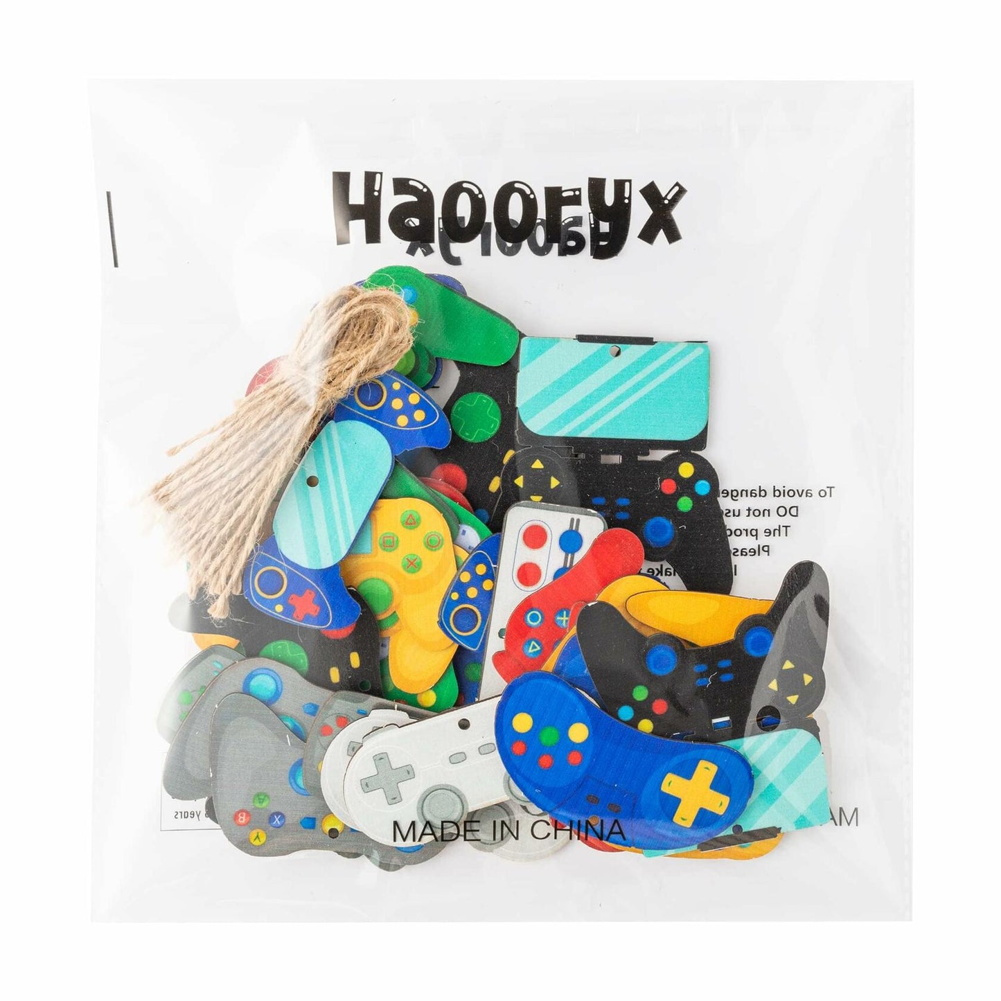 Haooryx Christmas Religious Multi Color Wood Ornaments