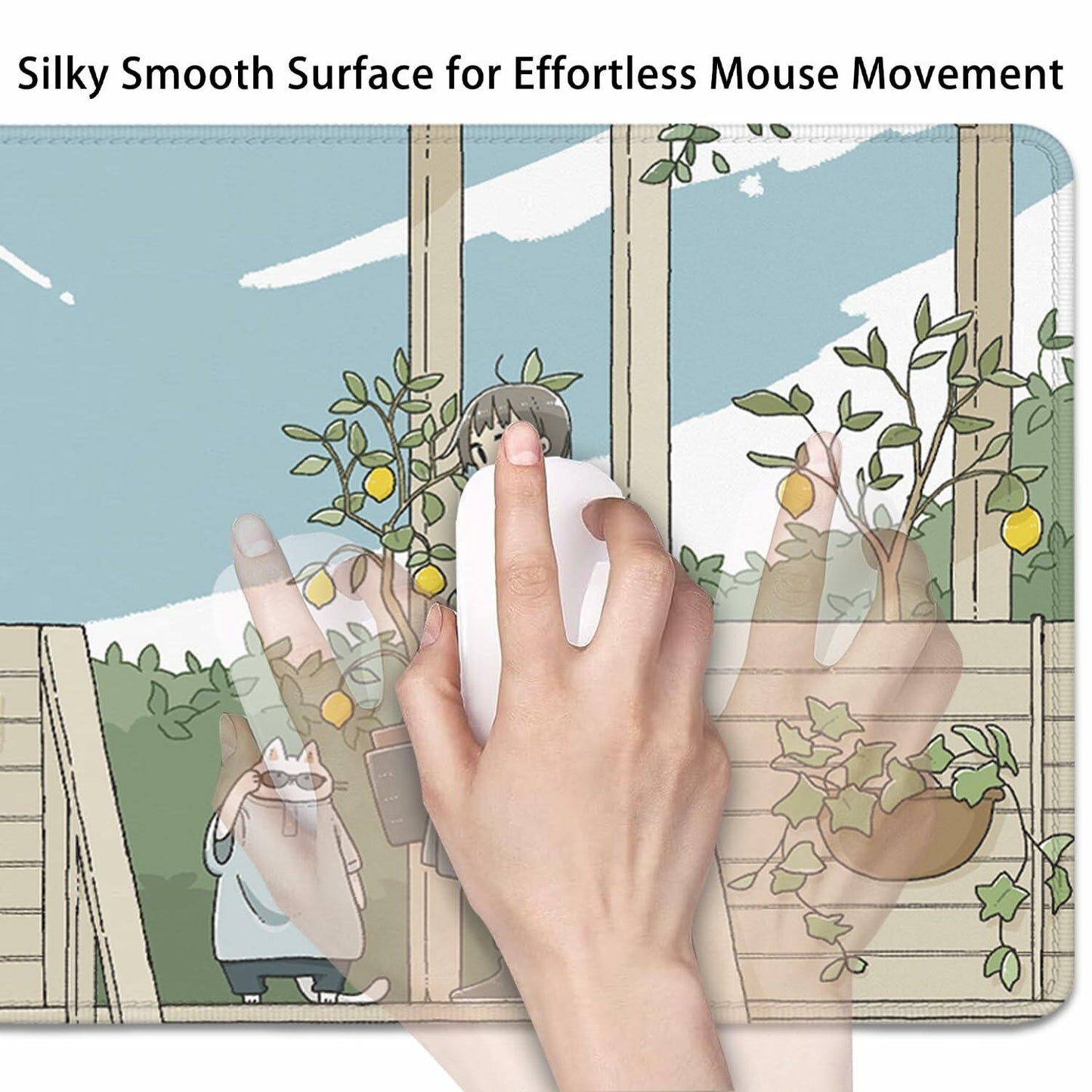 XCDZLNDL Anime Mouse Pad Large Extended Gaming Desk Mat 27.5x11.8 in Welcome