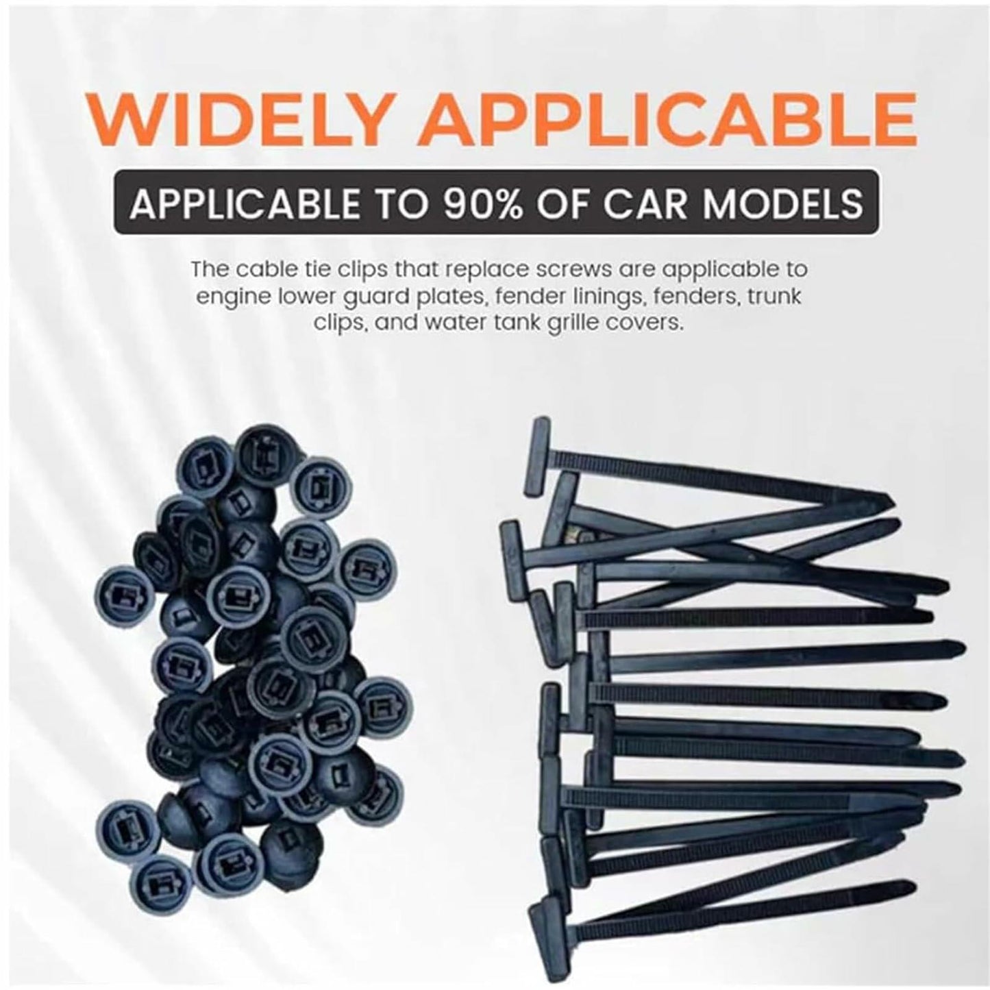 jeseea 100PCS Nylon Universal Cable Tie Buckle Heavy Duty Self-Locking