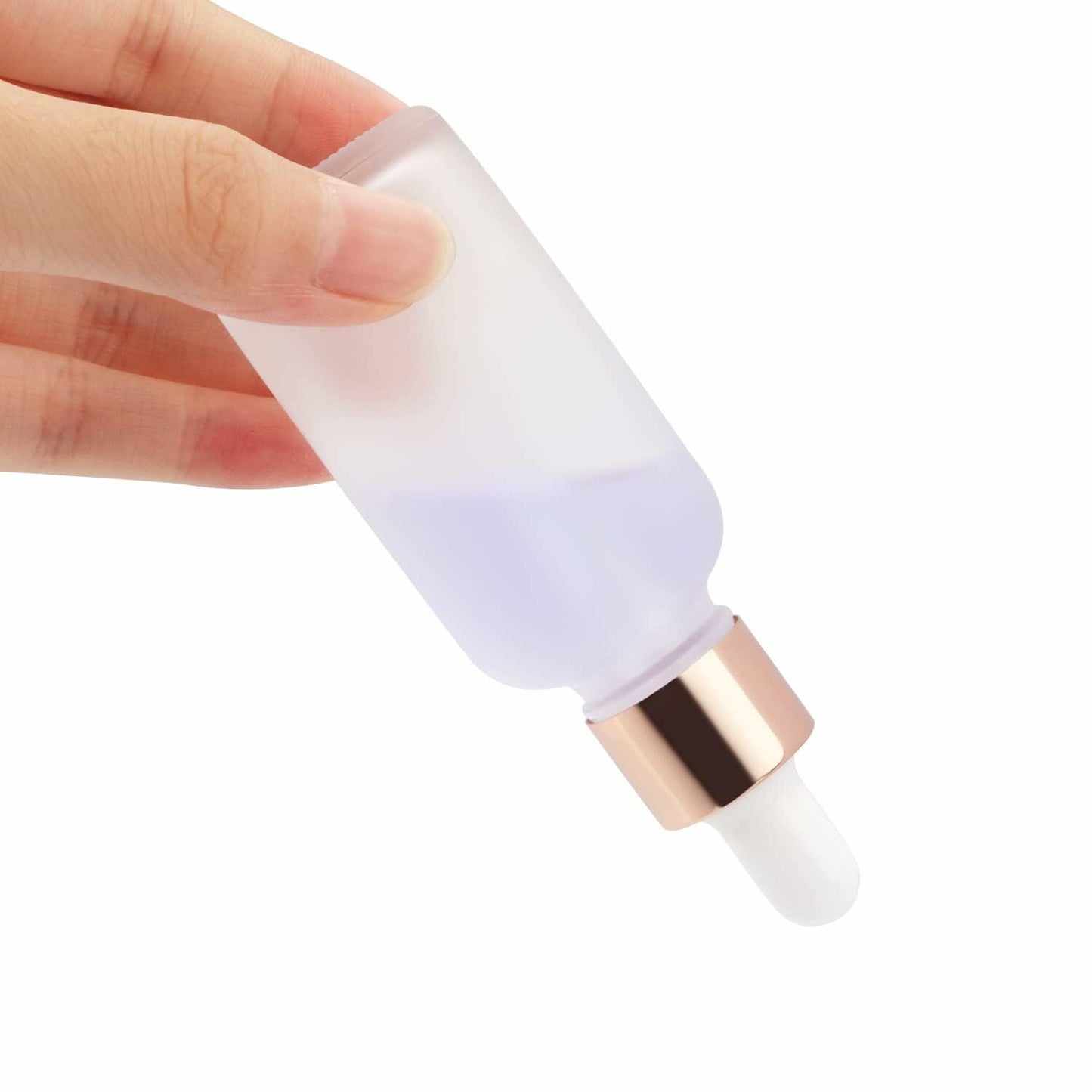 Furnido 6 Pack 50ml Rose Glass Essential Oil Dropper Bottles Pipette