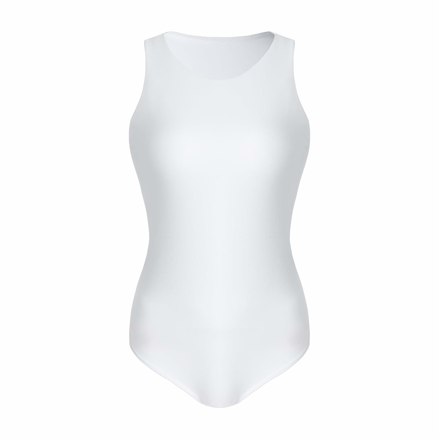 ALLBASE Women's Sleeveless Racerback Halter Bodysuit Black Size M