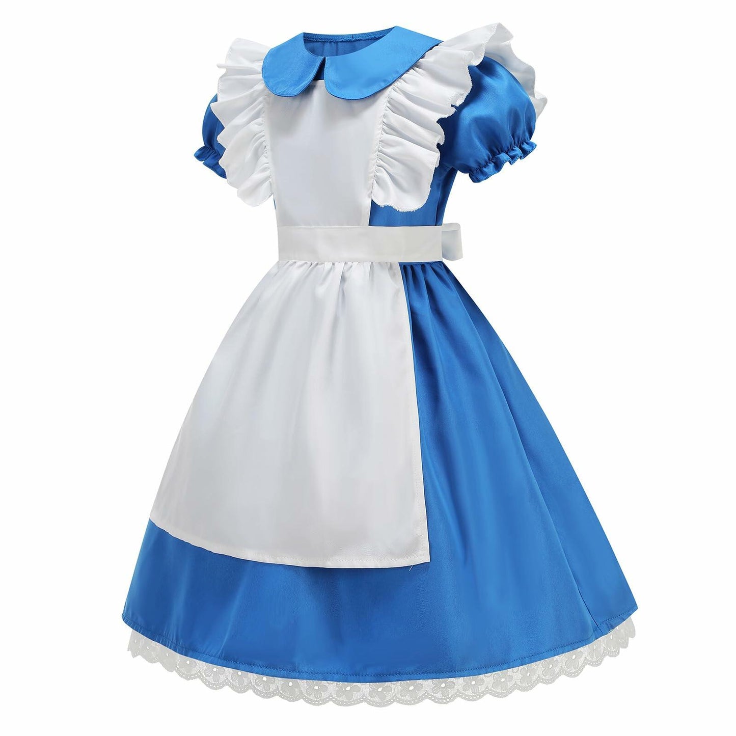JUIULU Princess Dress Wonderland Costume Girls Blue Size 140