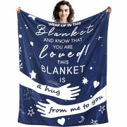 WGXX Hug Blanket After Surgery Healing Blanket Blue Cotton 50x60