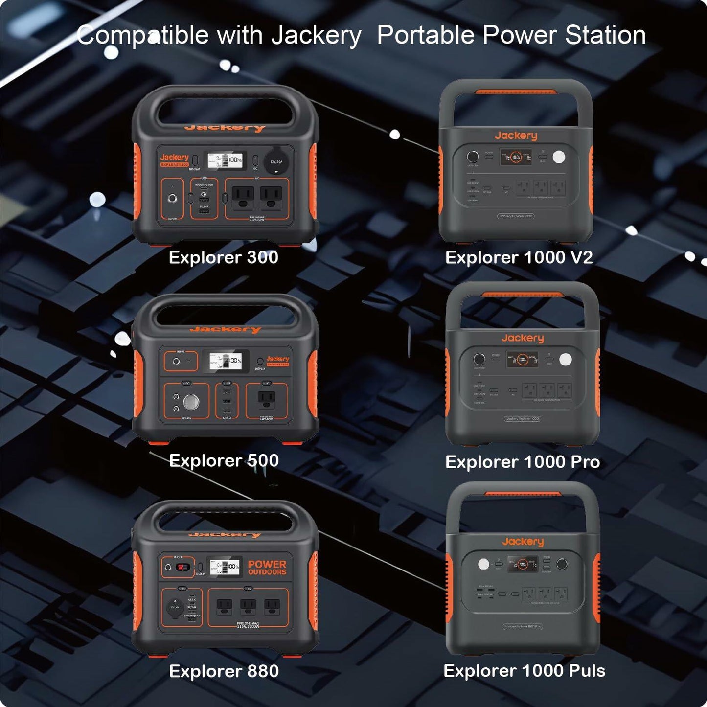 VOLTKARE DC Extension Cable 8mm 8m Orange for Jackery BLUETTI GRECELL Anker