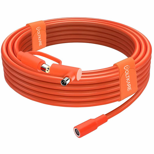 VOLTKARE DC Extension Cable 8mm 8m Orange for Jackery BLUETTI GRECELL Anker
