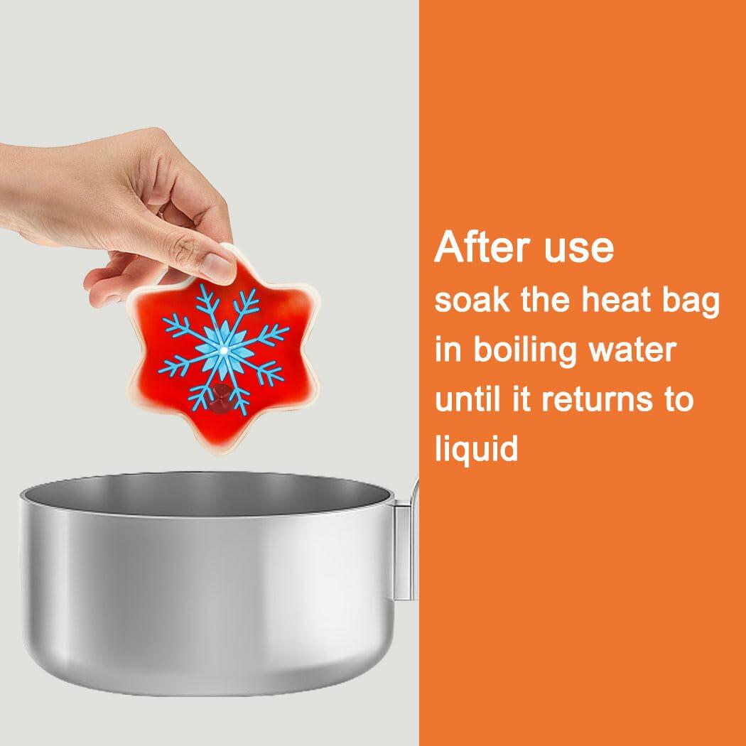 Generic Reusable Snap-Click Hand Warmers 4 Pack Round Gel Heat Packs Cold