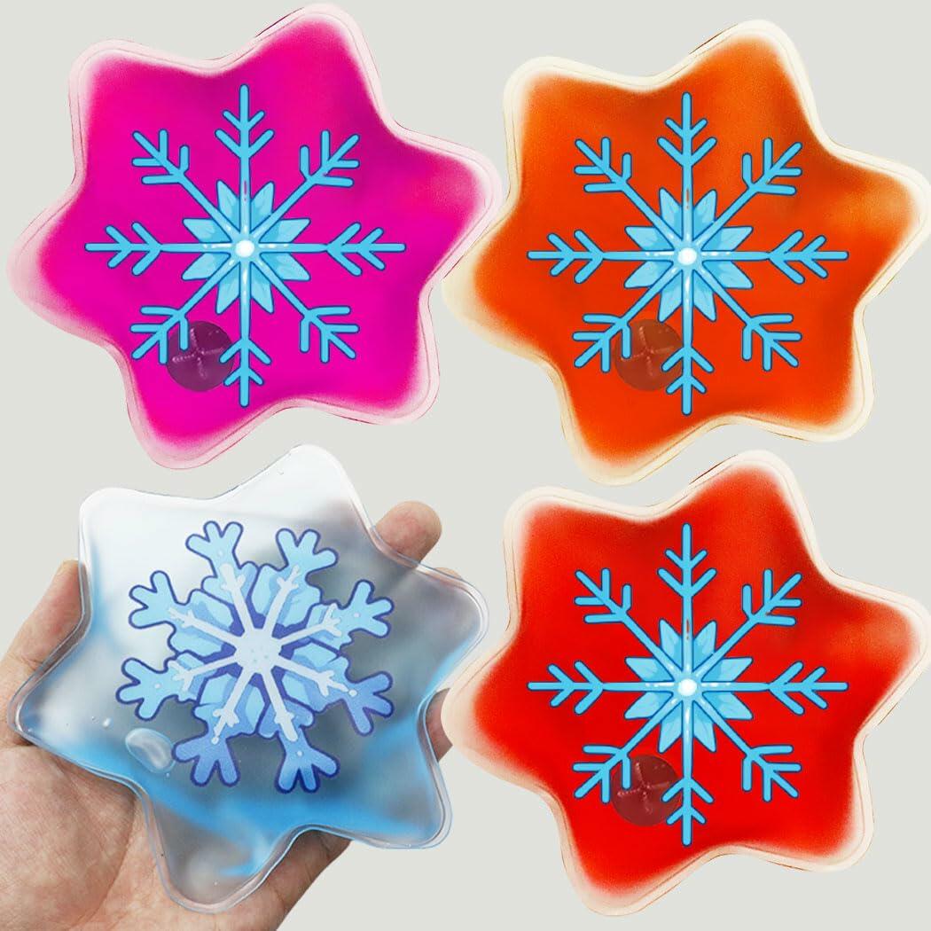 Generic Reusable Snap-Click Hand Warmers 4 Pack Round Gel Heat Packs Cold