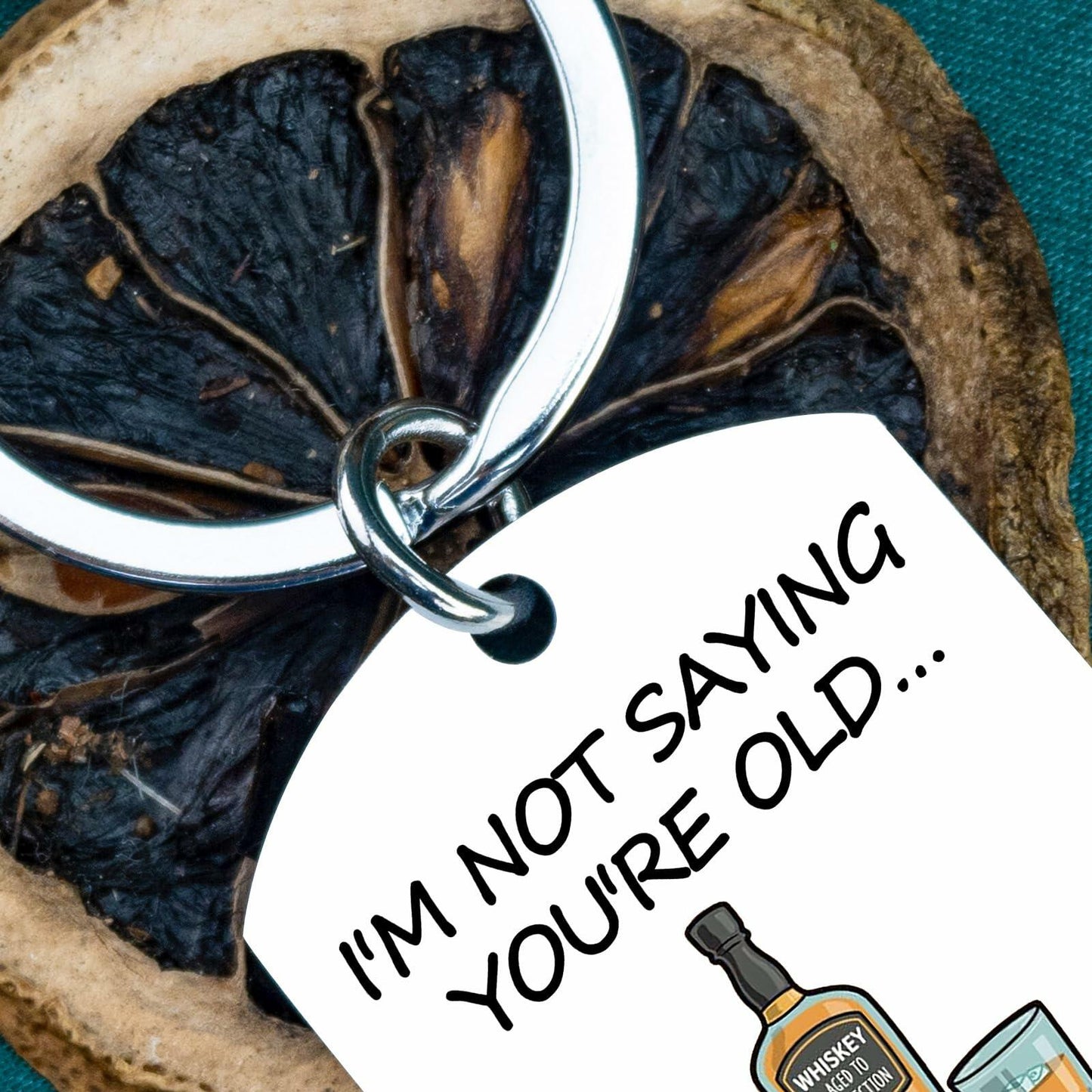 WXCATIM Funny 40 50 60th Birthday Whiskey Gifts for Men Silver Size S