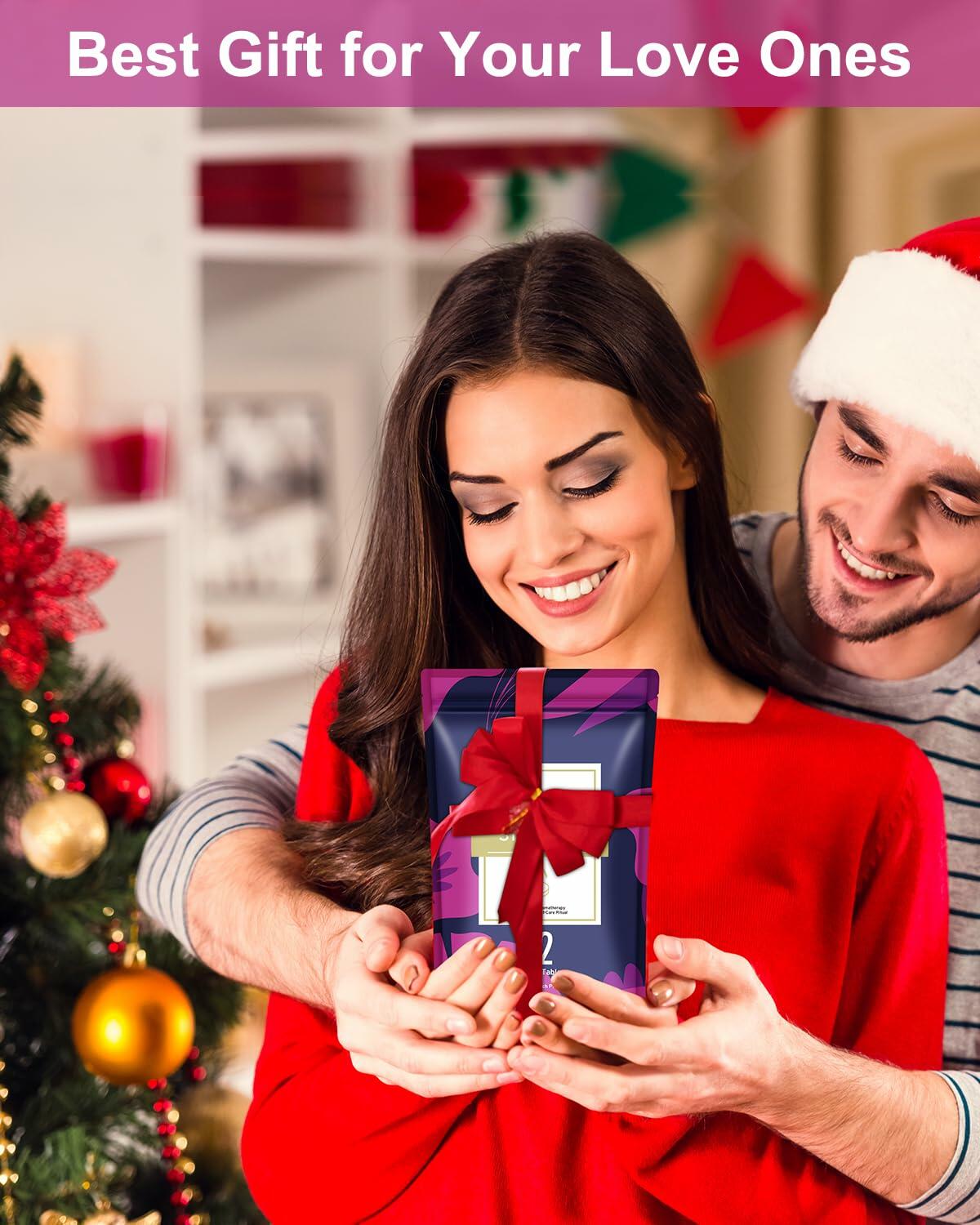 OYEKEEP Aromatherapy Shower Steamers Essential Oil Bombs 12pcs Purple Lemongrass