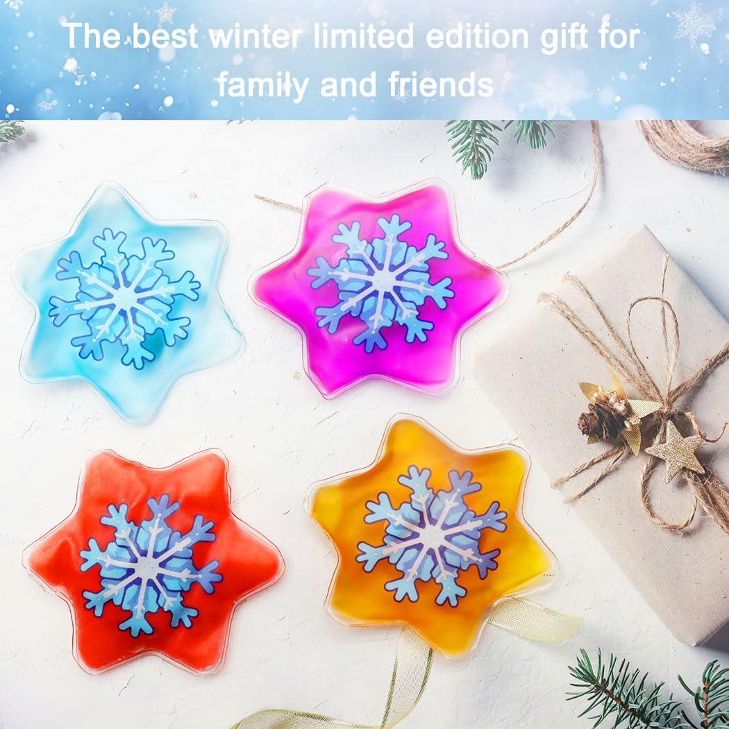 Generic Reusable Snap-Click Hand Warmers 4 Pack Round Gel Heat Packs Cold