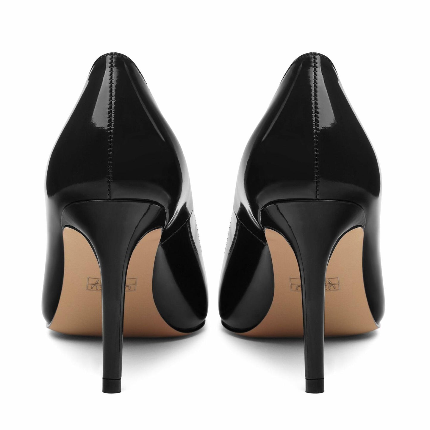 MisaeMila Women's Patent Pumps Stilettos 3Inch Heels Black Size 10