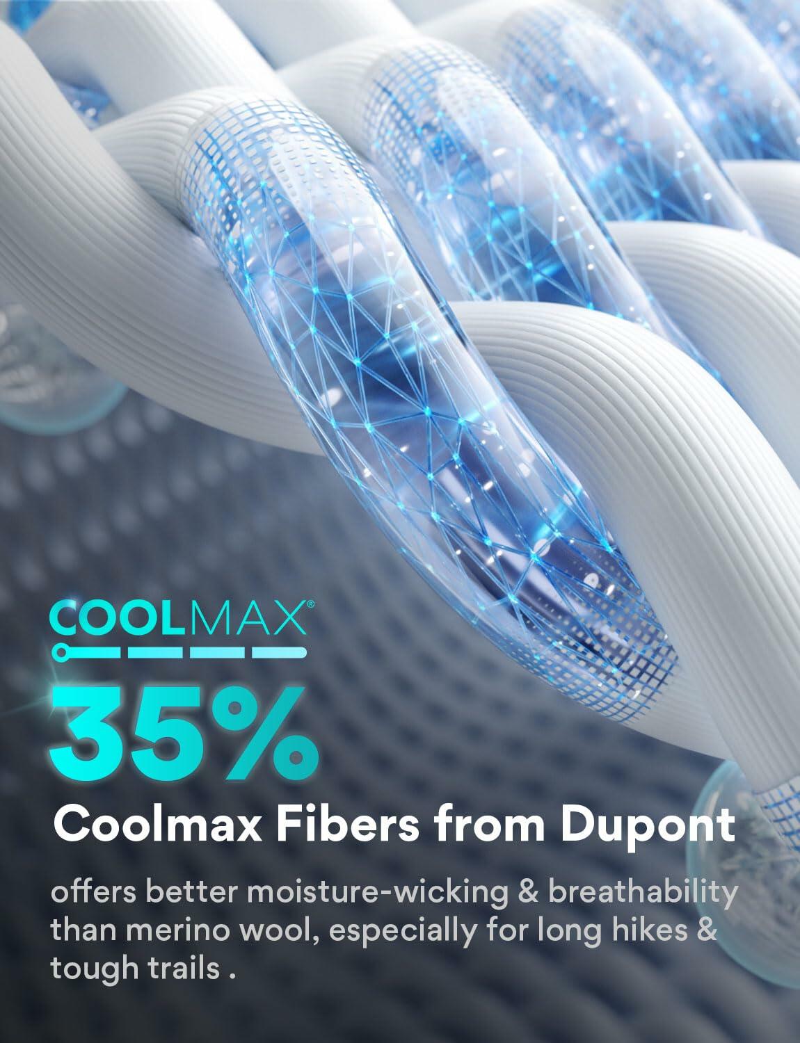 Juclise Womens Merino Wool Hiking Socks Lightweight Cushioned CrewToe Reinforced