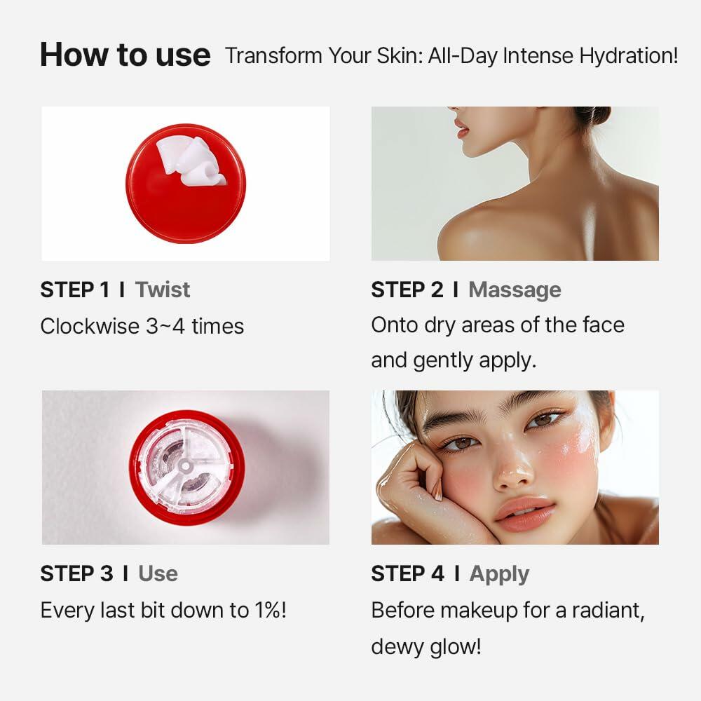 MDP+ Red Lacto Collagen Grinding Face Ampoule Balm Stick 14g Vegan Wrinkle Care