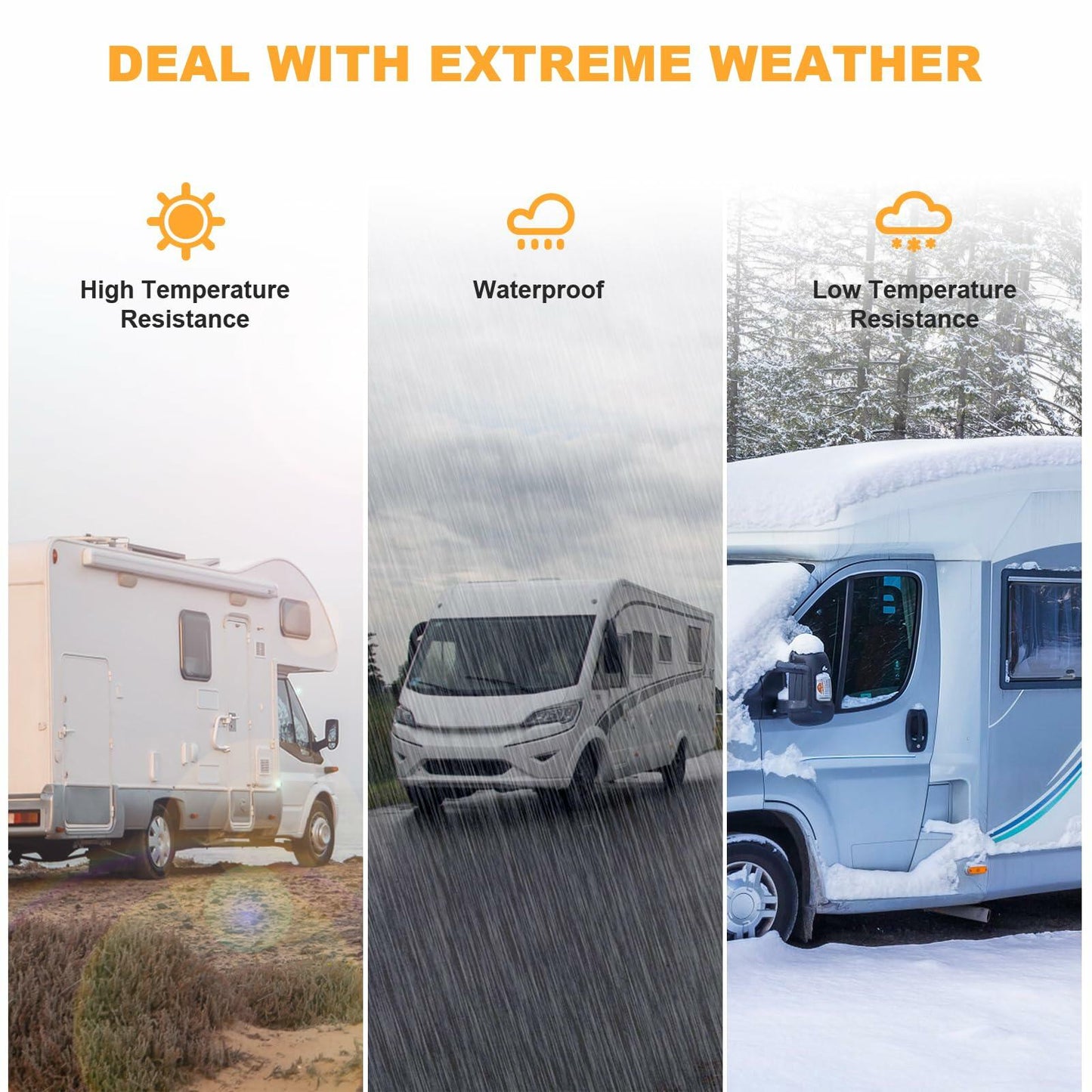 Rvhouse RV Roof Tape 4"x50FT Waterproof UV Resistant Sealant Repair Tape White