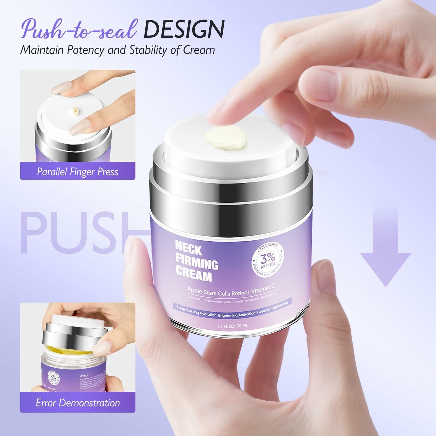 BLAUSE Neck Firming Cream Retinol Collagen Hyaluronic Acid 1.7 Fl Oz