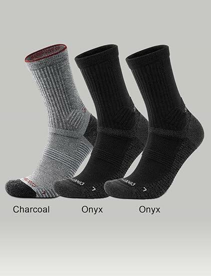 Juclise Womens Merino Wool Hiking Socks Lightweight Cushioned CrewToe Reinforced