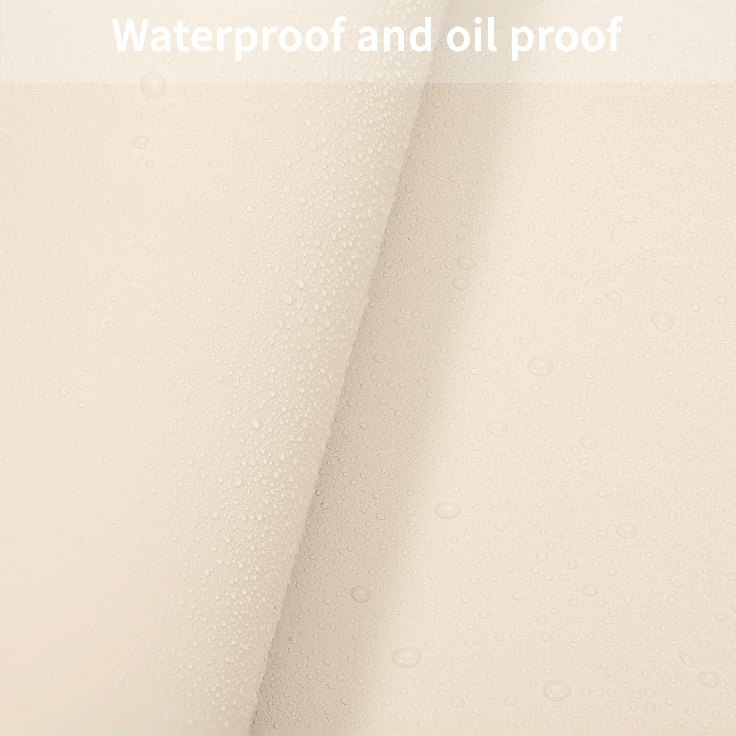 Zinkooat Leather Desk Mat 12x42 Inch 1.8mm Thick Off White Light Gray