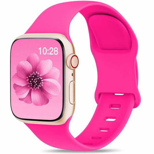velocius Sport Band for Apple Watch 38-49mm Hot Pink Silicone Strap