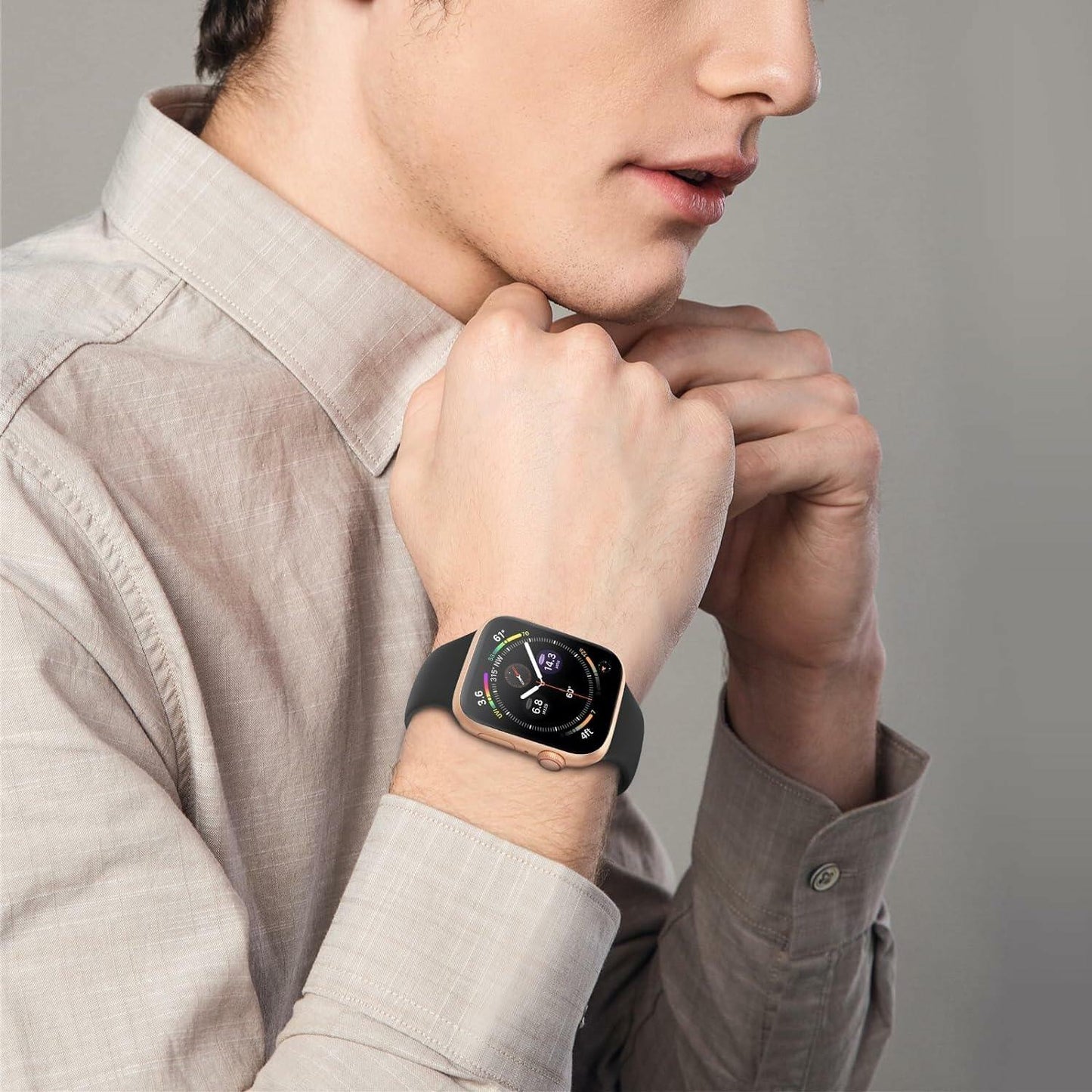 velocius Sport Band for Apple Watch 38-49mm Hot Pink Silicone Strap