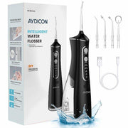 Aydicon Water Dental Flosser Rechargeable 4 Modes 300ML Tank IPX7 Waterproof