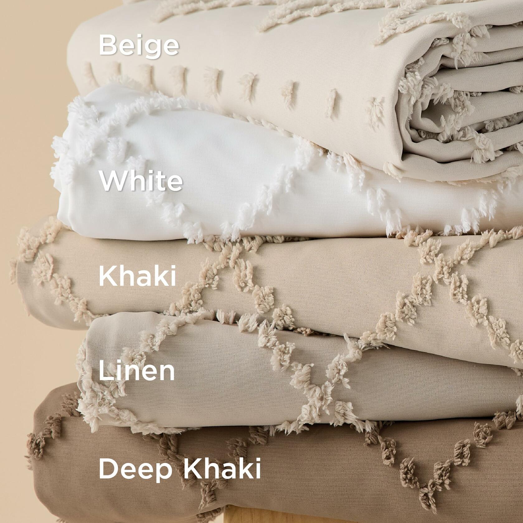 Bedsure Boho Duvet Cover Set Queen 90x90 White 1 Cover 2 Shams Zipper