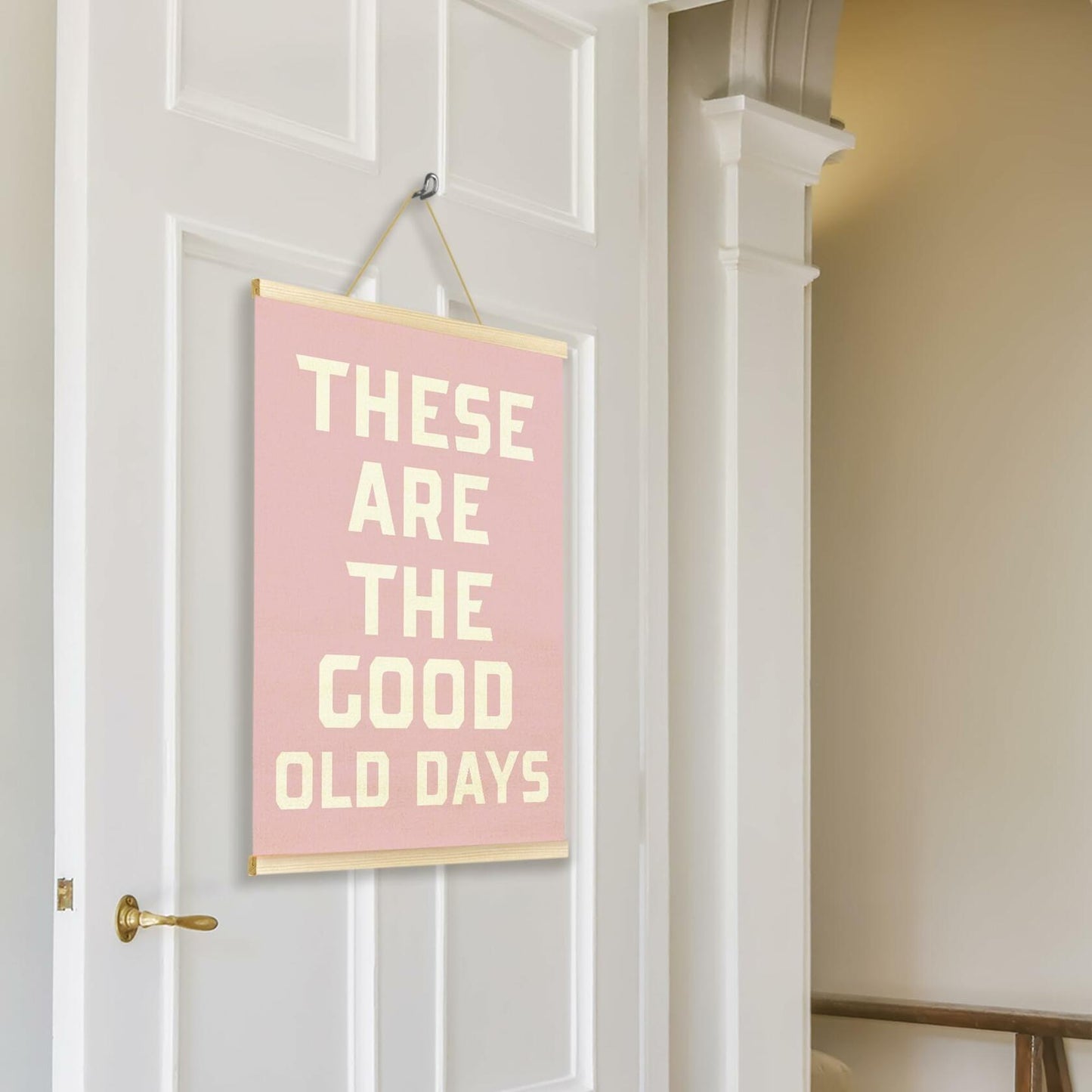 TAEDIN Inspirational Rustic Wall Art Poster Hanger Frame Pink 12x16