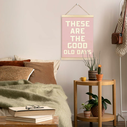 TAEDIN Inspirational Rustic Wall Art Poster Hanger Frame Pink 12x16