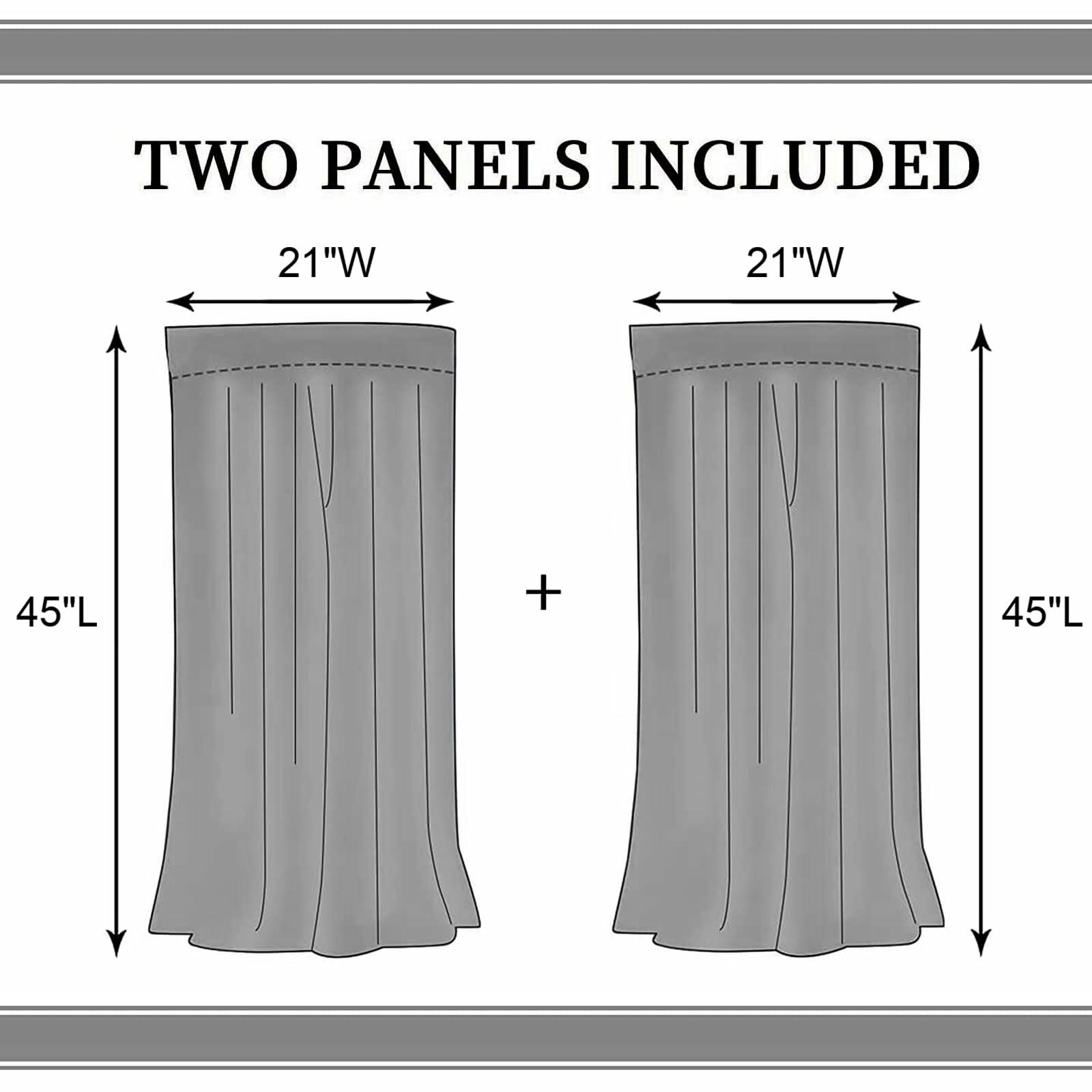 TKUYO Christmas Curtains Red White Snowflakes 2 Panels 42x45 Inch